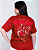Camiseta feminina Amor que pensa Vermelha - Imagem 3