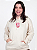 Moletom Feminino Faith Capuz Off White - Imagem 1