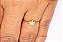 ANEL CHUVEIRO OURO AMARELO C/ DIAMANTES - Imagem 2