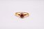 ANEL OURO AMARELO DIAMANTES E RUBI - Imagem 1