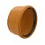 Cap PVC Ocre DN 100mm c/ Anel - Imagem 1