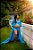 Vestido para ensaio de gestante manga longa princesa - Imagem 8