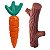 Brinquedo Mordedor Cenoura e Graveto Buddy Toys - Queridinhos - Nylon resistente - Imagem 6