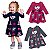 Vestido Infantil Manga Longa em Molecotton Pelúciada Kyly - Imagem 1