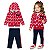 Conjunto Infantil Feminino Casaco Moletom + Legging Kyly - Imagem 1