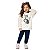 Conjunto Moletom Pelúciado Infantil Feminino com Paetê e Pelo Kyly - Imagem 2