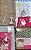 KIT  MATERIAL URSA CAROL COM CHAPÉU E CASAQUINHO  - VESTIDO FLORAL  VERDE E PINK - Imagem 1