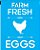 STENCIL FARM FRESH EGGS - Imagem 1