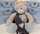 Urso Pinduco - cor cinza com azul - Imagem 1