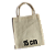 Kit 100 Mini Ecobags 15x18cm Alça Trançada - Imagem 4