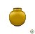 Mini Vaso de Metal Round Amarelo - Home Accessories - Imagem 1