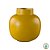 Vaso de Metal Round Amarelo - Blushing Birds - Imagem 1