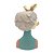 Escultura Menina Com Chiclete Dourado - Imagem 3