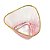 Copo Triangle Rose com Filete Gold - Imagem 3
