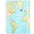 CADERNO BY GOCASE MAPA MUNDI AZUL - Imagem 1