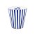 Caneca s/ Alça Stripes Azul e Branco - Royal Stripes - Imagem 1