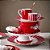 Prato de Jantar Vermelho Stripes - Love Birds - Imagem 2