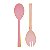 Set/2 Colheres p/ Salada Esmaltadas Rosa - Spring to Life - Imagem 2
