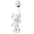 Escultura em Resina Urso com Balão Branco - Imagem 4