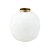 Vaso de Metal Gold Top 23 Branco - Royal Winter White - Imagem 1