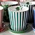 Set com Caneca s/ Alça Stripes e Mini Prato Verde - Mugs & Match - Imagem 2