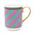 Caneca Grande Stripes Rosa/Verde - Pip Chique - Imagem 1