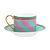 Xícara de Chá Stripes Rosa/Verde - Pip Chique - Imagem 3