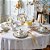 Prato de Metal 32 Branco/Dourado Dot Delight -Pip Studio - Imagem 3