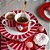 Caneca Pequena Medallion Stripes Rosa/Vermelho Love Birds - Pip studio - Imagem 2