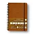 Planner Permamente Wire-o Clássica Financeiro A5 Caramelo/Cicero - Imagem 14