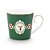 Caneca Grande Medallion Deer Verde Escuro- Pip Studio - Imagem 1
