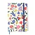 Caderneta Doce Florada Quadriculado 14X21 Off White - Imagem 1