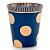 Set Caneca s/ Alça e Mini Prato Azul Marinho - Dot Delight - Pip Studio - Imagem 2