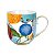 Caneca Pequena Flowers - Royal - Imagem 1