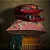 Almofada Poppy Stitch Burgundy  Blushing Birds - Imagem 2