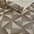 Papel De Parede Geométrico 3d Marrom Prata Dourado - Imagem 3