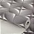 Papel De Parede Geométrico Textura Estofado Cinza Escuro 3d - Imagem 2