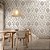 Papel De Parede Para Sala Off White Arabesco Taupe - Imagem 1