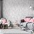 Papel Parede Vinilico Texturizado Off White Folhagem Moderno - Imagem 1