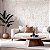 Papel De Parede Vinílico Texturizado Off White Lavável 10m - Imagem 1