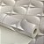 Papel Parede Vinílico Texturizado 3d Cinza Prata Geométrico - Imagem 2