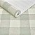Papel De Parede Vinílico Xadrez Verde Bege Texturizado 10m - Imagem 2
