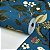 Papel De Parede Vinílico Floral Azul Texturizado Lavável 10m - Imagem 3