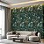 Papel De Parede Vinílico Texturizado Verde Floral Moderno - Imagem 1
