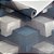 Papel De Parede Vinílico Lavável Geométrico Cubos Azul Cinza - Imagem 2