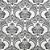 Papel De Parede Importado Lavável Off White Arabescos Preto - Imagem 3