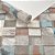 Papel De Parede Importado Textura Mosaico Madeira Cubos 3d - Imagem 2
