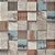Papel De Parede Importado Textura Mosaico Madeira Cubos 3d - Imagem 3