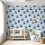 Papel De Parede Importado Lavável Infantil Azul Carros - Imagem 1