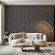 Papel De Parede Importado Famous Scence Cinza Escuro Rose Gold - Imagem 1